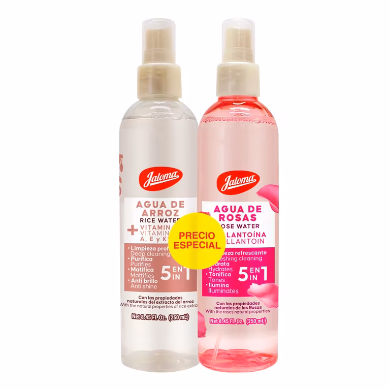 AMAZON: Jaloma | Duo Pack Agua de Rosas 250 ml y Agua de Arroz 250 ml