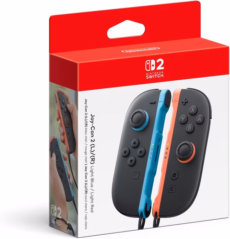 Amazon: Joy con rojo y azul nintendo swich 2