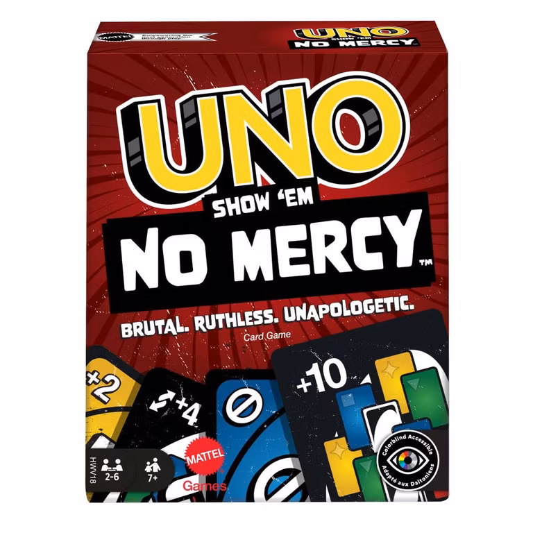 Amazon: Juego de Cartas Mattel UNO No Mercy