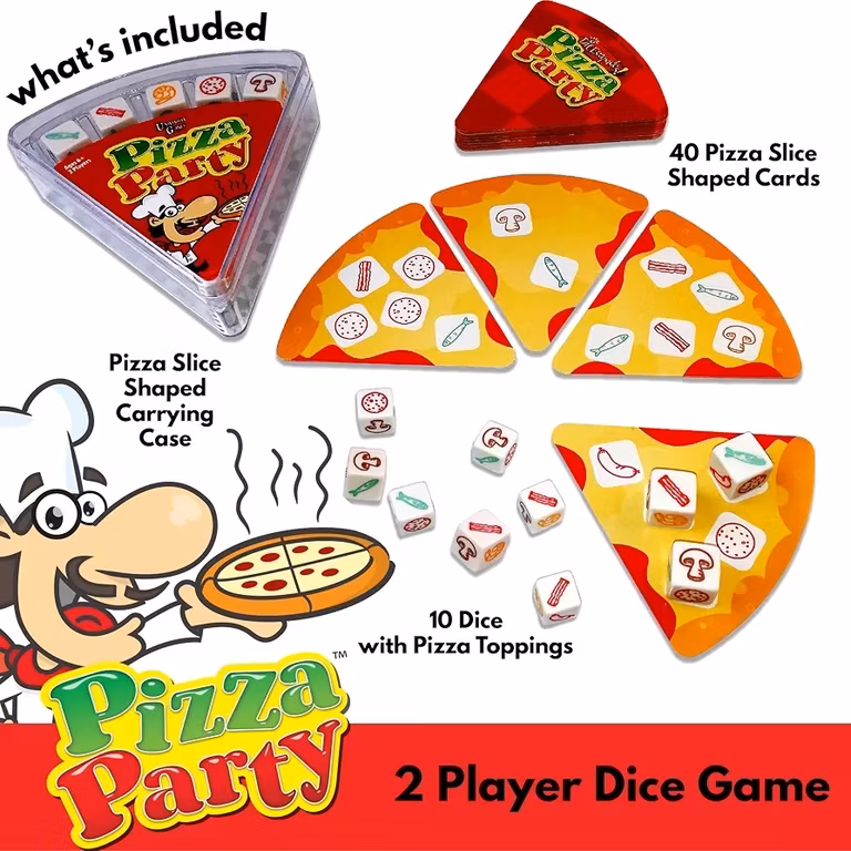 Amazon: Juego de dados Pizza Party