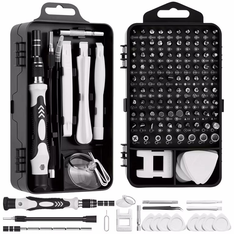 Amazon: Juego de Destornilladores 117 en 1-AXIDUN Precisión Extraíble Profesional Magnética Kit de Herramientas de Reparación