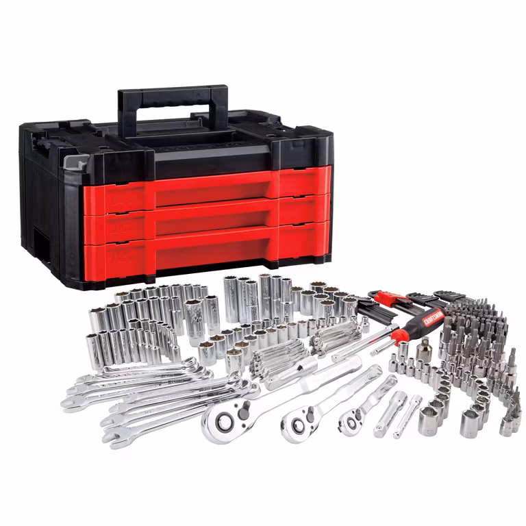 Amazon: Juego de herramienta CRAFTSMAN | 262 piezas | VERSASTACK de 3 cajones | SAE / Métrico (CMMT45309) | con Santander + MSI