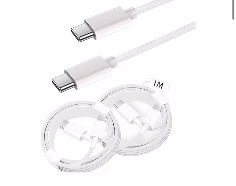 Amazon: JUGLUTE Cable USB C a USB C 2 Piezas, 30W Carga Rápida