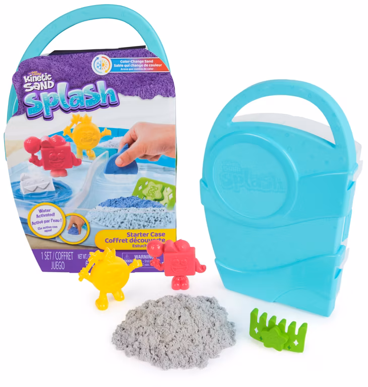 Amazon: Kinetic Sand con Herramientas y Almacenamiento Reutilizable - Solo 9 pz