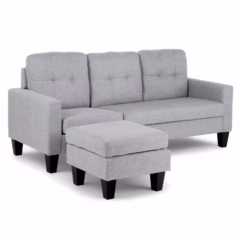 Amazon: Kingshouse Sala Esquinera en L (Solo Gris, mínimo Histórico)