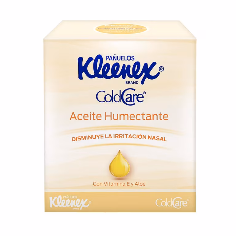 Amazon: Kleenex Cold Care Pañuelos Faciales Aceite Humectante, Paquete con 66 Pañuelos de Hoja Triple con Vitamia E y Aloe.