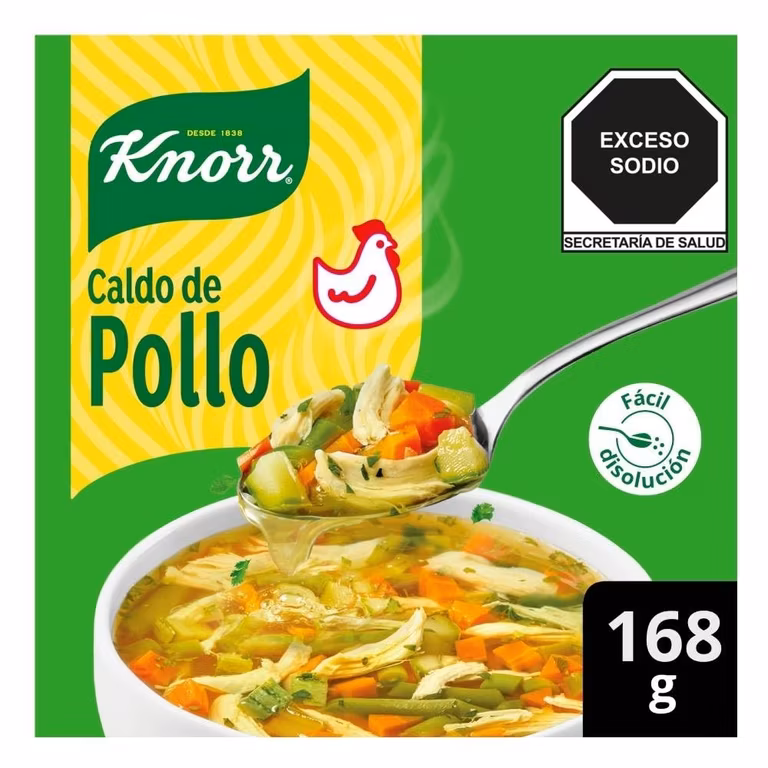 AMAZON: Knorr Caldo de Pollo en Polvo para preparar deliciosas comidas caseras, sin colorantes artificiales 168 g (Planea y Ahorra)