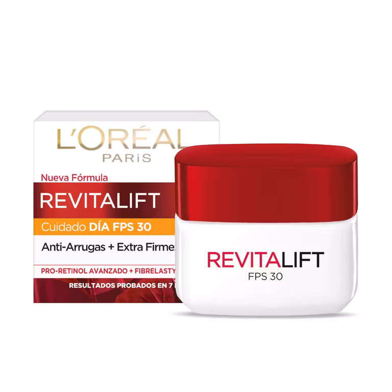 AMAZON: L'Oréal Paris Crema de Día FPS30 Revitalift, 50ml, precio Planea y Ahorra