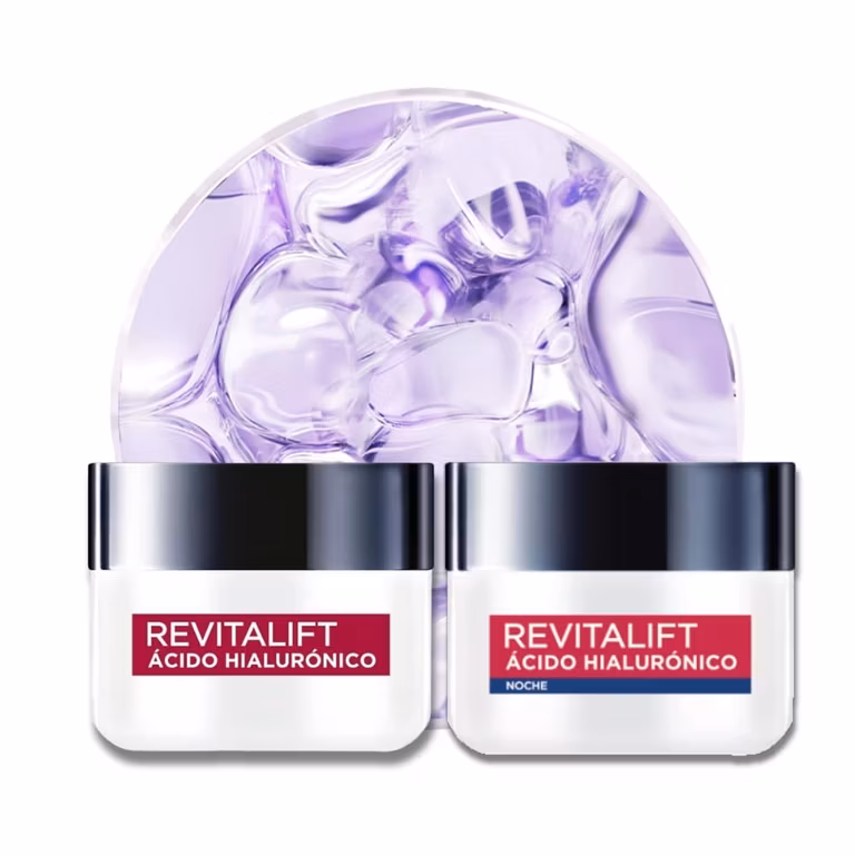 Amazon: L'Oréal Paris Revitalift Ácido Hialurónico (2 piezas): Crema de día FPS20 50ml + Crema de noche 50ml. | Planea y Ahorra