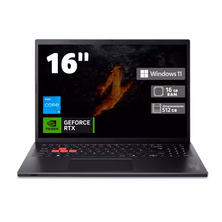 Amazon: Laptop Acer Gamer Nitro Lite 16" 165Hz i5-13420H 16GB 512GB | RTX 4050 | Seguro por un año | con Banorte