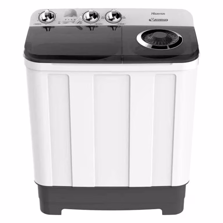 Amazon: Lavadora Hisense Doble Tina | WSA1102PCN | Semiautomática | 11 Kg | Temporizador de Lavado y Centrifugado | con Santander + MSI