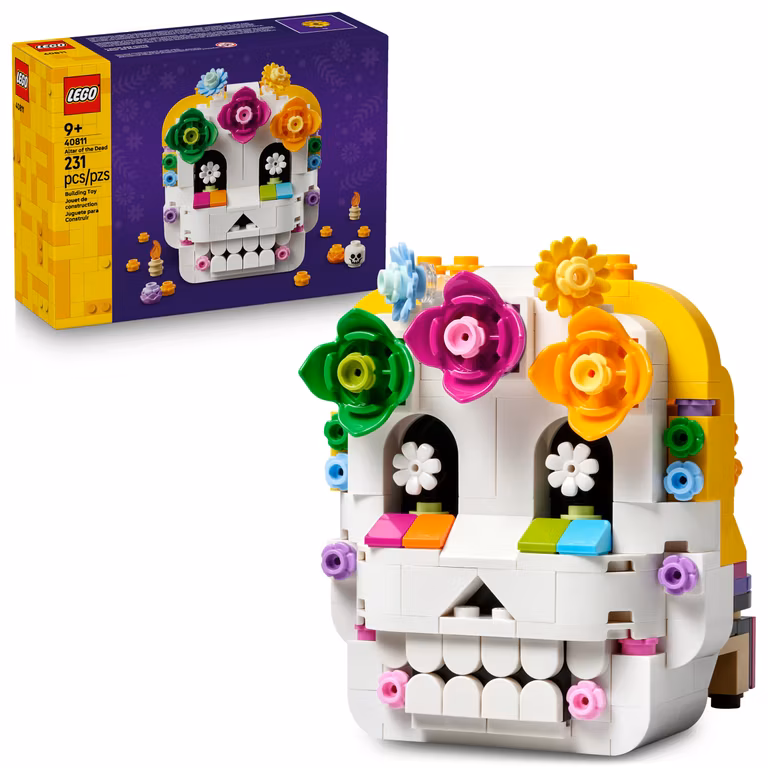 Amazon: LEGO Altar de Muertos Calavera Decorativa para el Día de Muertos 40811 (2x$581)