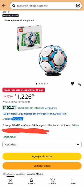 Amazon: Lego Balón del Mundial
