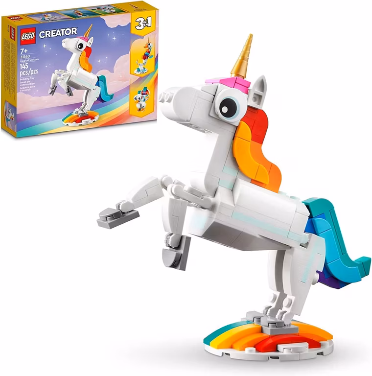Amazon: LEGO Creator 3 en 1 Unicornio Mágico