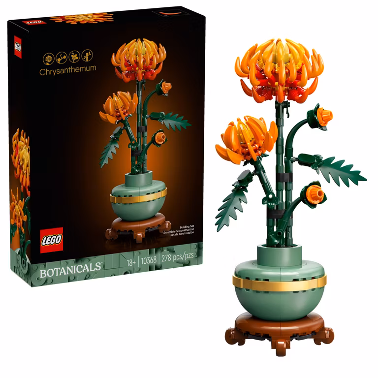 AMAZON: LEGO Icons Crisantemo Colección Botanical Flores Orientales