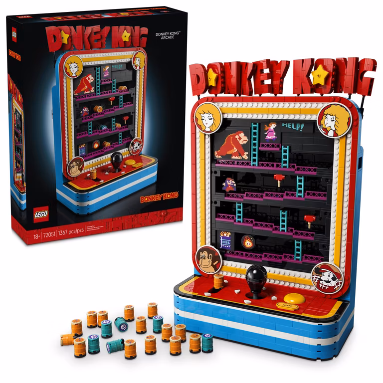 Amazon: LEGO Máquina Arcade de Donkey Kong– Set de Construcción para Adultos – Decoración Retro – Modelo de Colección - Easter Eggs Sí o Sí