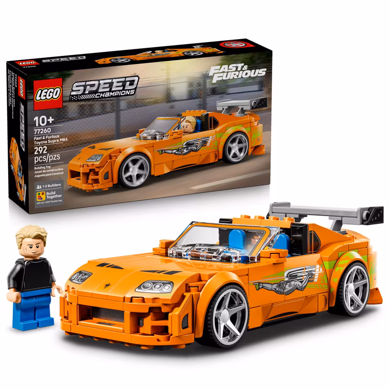 Amazon: LEGO Speed Champions Toyota Supra MK4 de Rápido y Furioso 77260, 292 Piezas