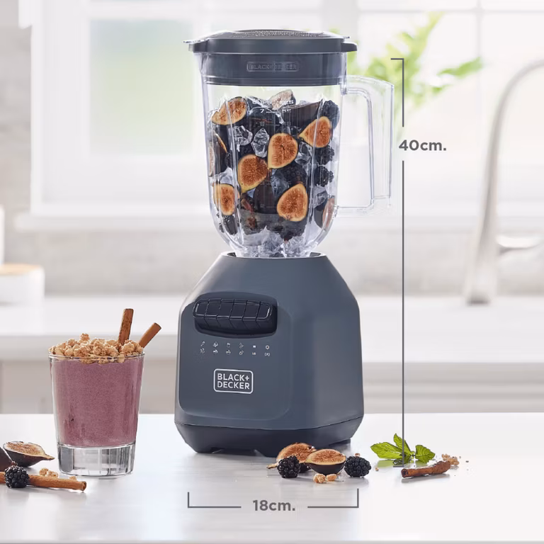 AMAZON: Licuadora Black+Decker IceCrush Vaso de Plástico Capacidad de 1.65 Litros Color Gris Modelo BL2209PB-LA