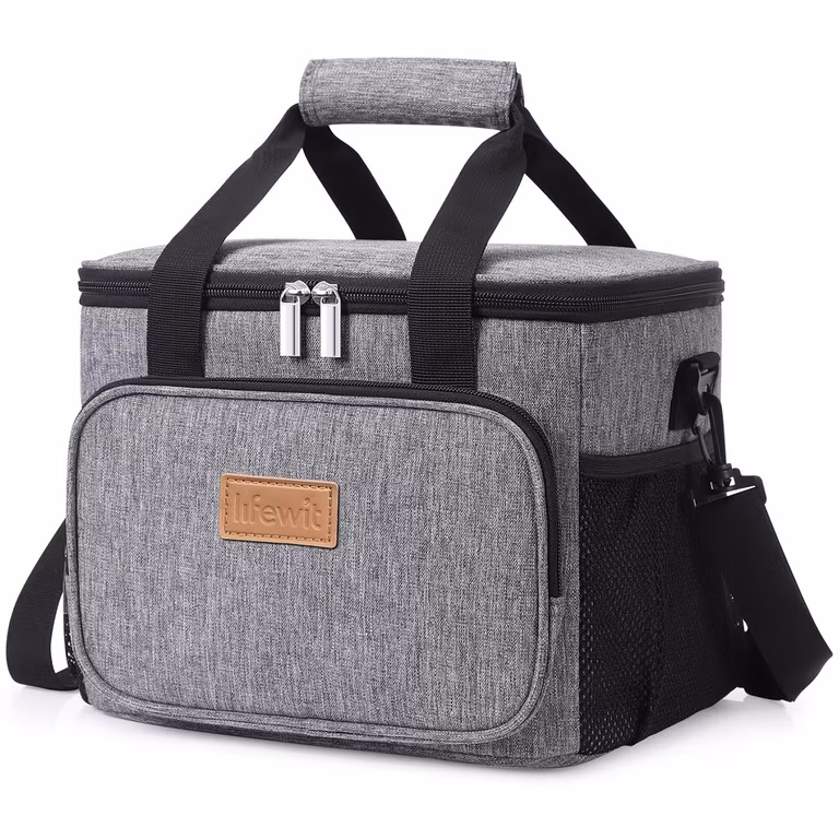 Amazon: Lifewit Lonchera Térmica con Asas, Impermeable, Plegable Gris, 9L