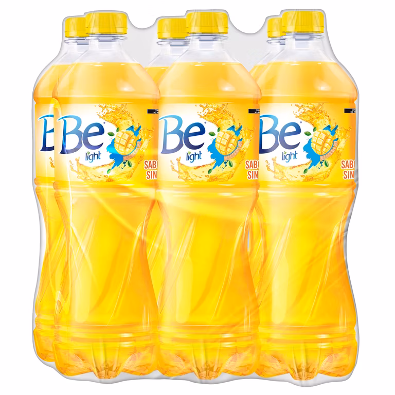 Amazon: Be Light, Agua Embotellada Saborizada, Sabor Mango, Contiene 6 Botellas Pet de 1.5 Litro Cada Una | Planea y Ahorra