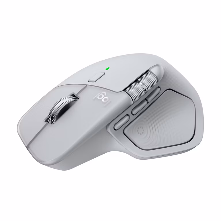 Amazon Logitech MX Master 4 Mouse Inalámbrico de Alto Desempeño Ultra-rápido, 8K dpi, USB-C, Bluetooth, Windows, MacOS, Chrome, Blanco