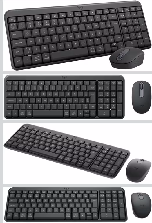 Amazon: Logitech MK250 Combo Teclado Compacto y Mouse Inalámbricos Bluetooth para Windows, Batería de 12 Meses - Color Grafito