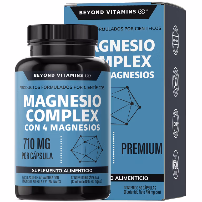Amazon: Magnesio Complex Citrato, Glicinato, Gluconato y Óxido de Magnesio 170 mg. 60 cápsulas (PLANEA Y AHORRA)