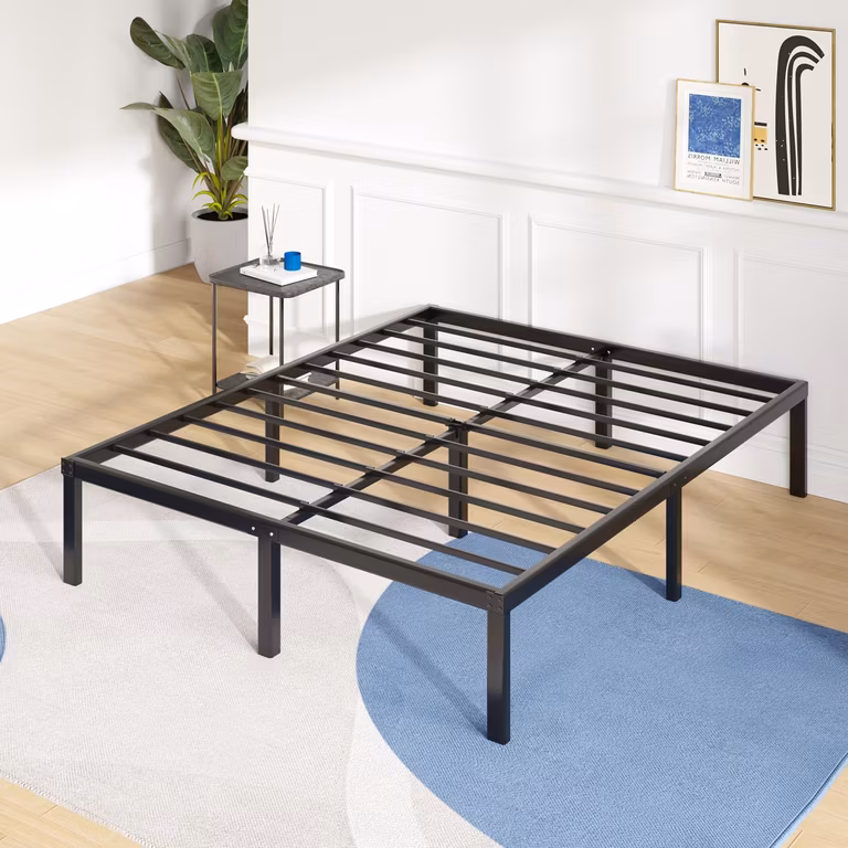 Amazon: Marco de Cama tamaño Queen de 14 Pulgadas de Alto con Plataforma de Metal