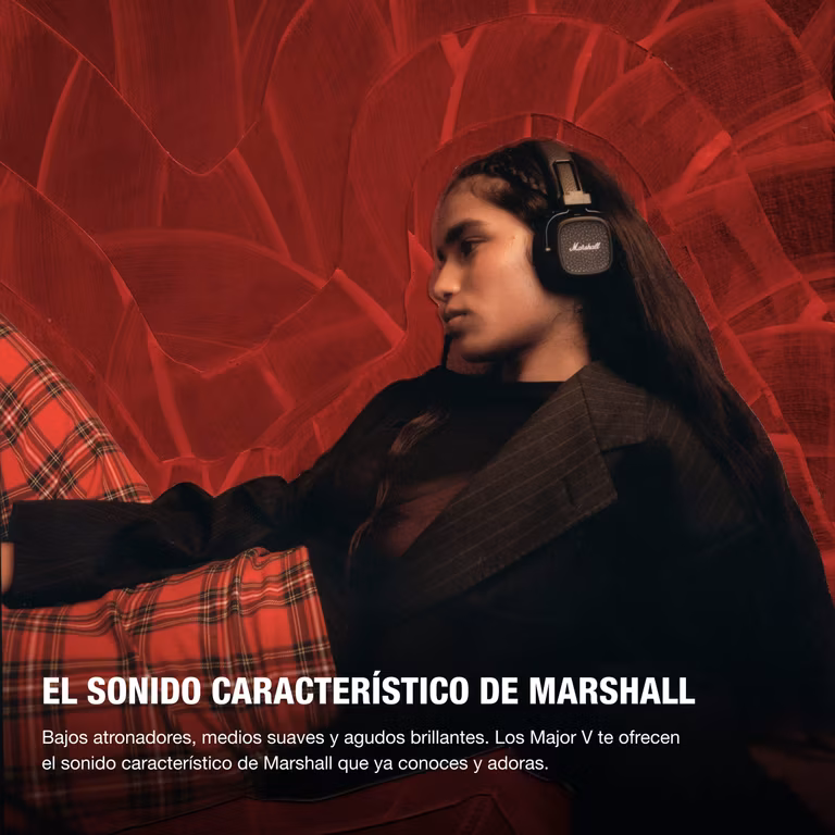 Amazon: Marshall Major V Audífonos Inalámbricos Bluetooth - Negro