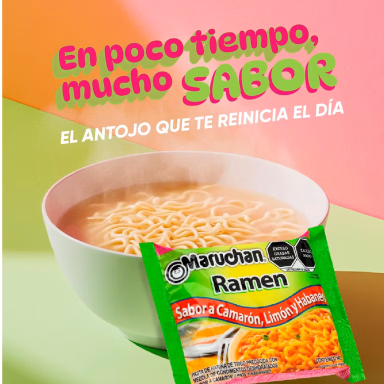 AMAZON: Maruchan Ramen Camarón y Habanero 85 g| Comprando 10 piezas, Precio c/u (Disponible Pollo y Camarón picante, se puede combinar)