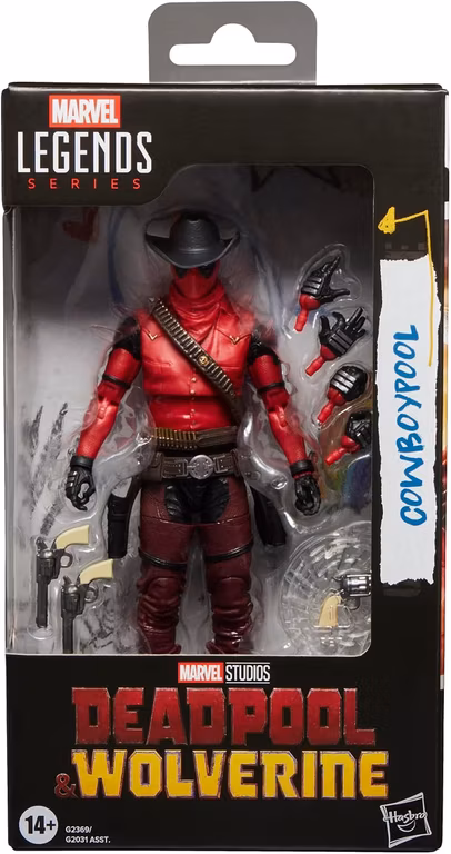 Amazon: Marvel Legends Deadpool & Wolverine Figura de acción de 6 pulgadas Wave 3 - Cowboypool,