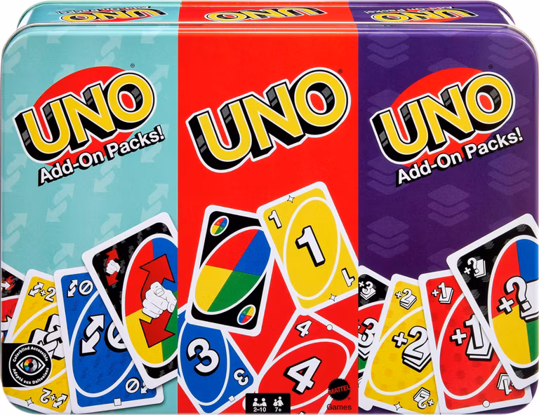 Amazon: Mattel Games UNO Core & UNO Complementos Lata