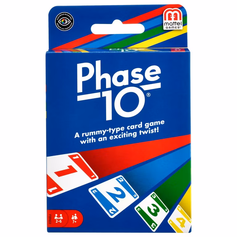 Amazon: Mattel Juego de cartas Phase 10