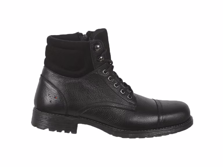Amazon: 4 meses sin intereses, Botin Hombre Piel Casual Urbano Moderno Triples 33904 Negro