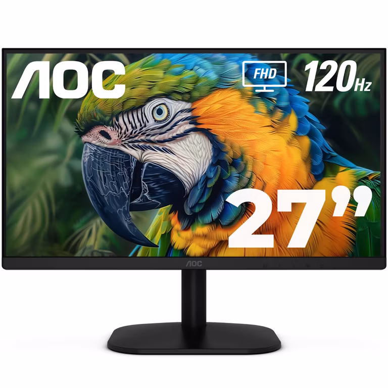 Amazon: Monitor AOC 27B35H3 de 27" IPS, Full HD, 120Hz, 1ms, Adaptive Sync, HDR, VESA, VGA/HDMI, Bajo Consumo, Sin Parpadeo, Luz Azul Baja