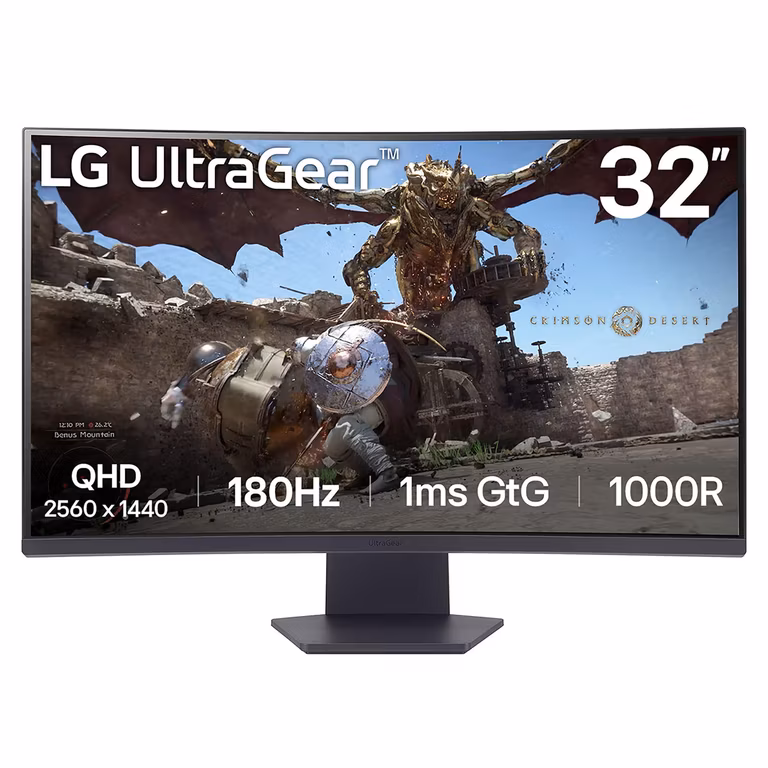 Amazon: LG Monitor Ultragear Gaming Curvo 31.5" 180Hz QHD, 32GS60QC-B (2560 x 1440), Tiempo de Respuesta de 1ms (GTG)