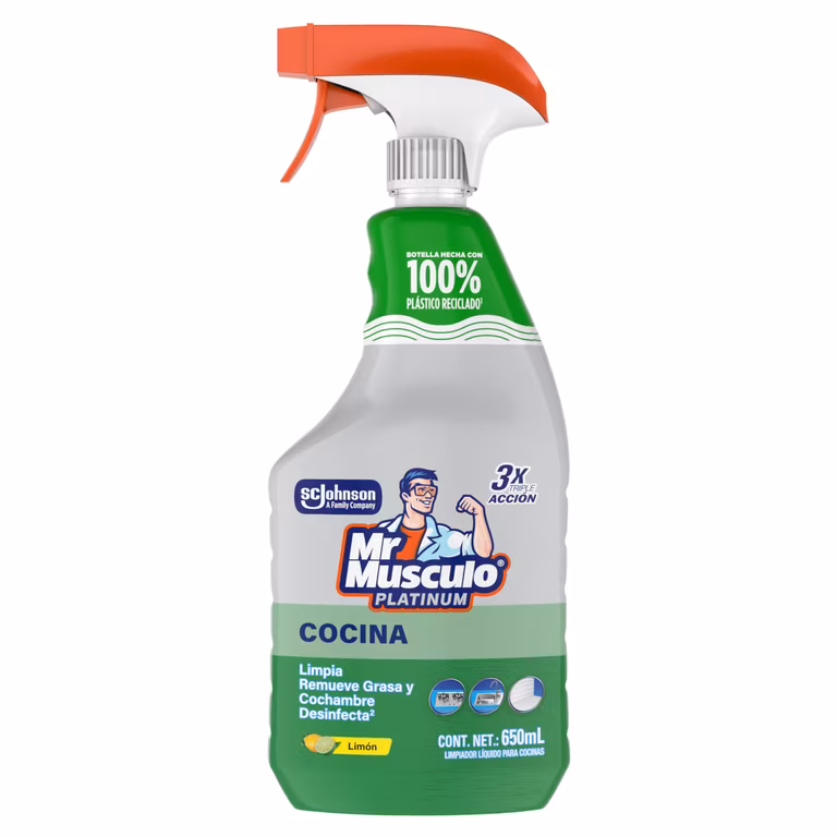 Amazon: Mr Musculo Limpiador De Cocina Desengrasante Platinum 650 ml