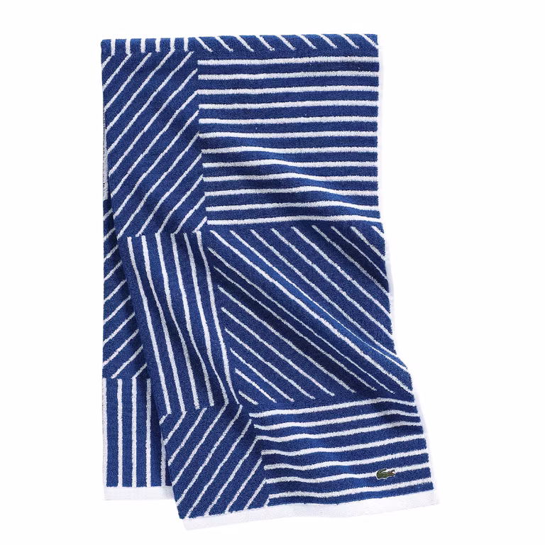 Amazon MX: Lacoste Guethary - Toalla de baño de algodón de 76 x 137 cm, Color Azul