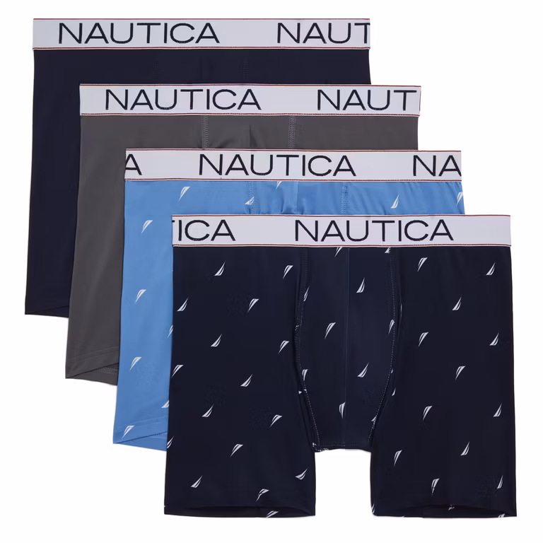 Amazon: Nautica Paquete de 4 Calzoncillos Tipo Calzones Micro Ropa Interior de Hombres para Hombre