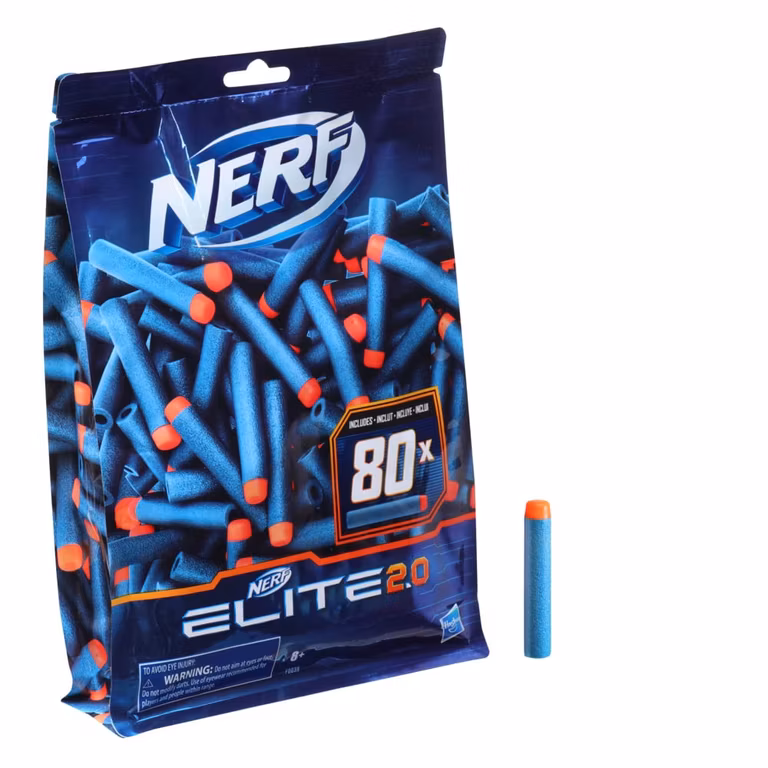 Amazon: NERF Elite 2.0 80 Dardos de Repuesto Compatible con Todos los lanzadores Usan Dardos Elite