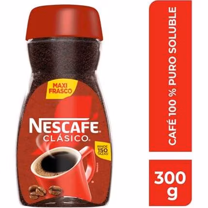 Amazon: Nescafé Clásico Maxi Frasco 300gr