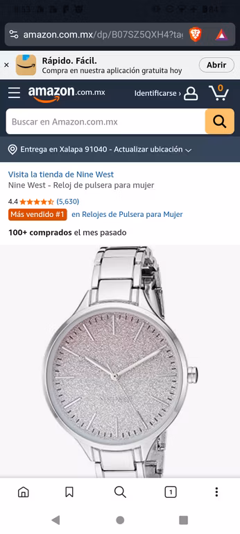 Amazon: Nine West - Reloj de pulsera para mujer