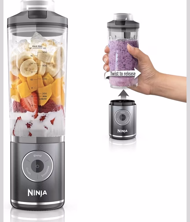 Amazon: Ninja Blast Max, licuadora portátil + Twist & Go