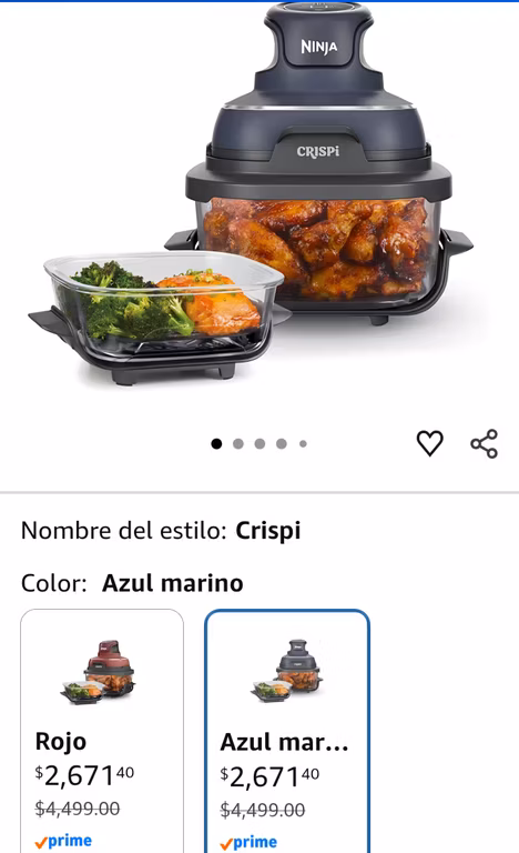 Amazon Ninja Crispi por Prime Day a $2671