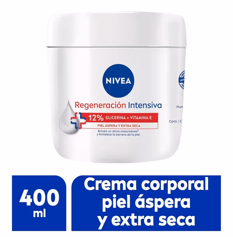 Amazon: NIVEA Body Crema Corporal Humectante Regeneración Intensiva en Tarro 400ml