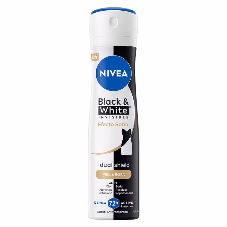 Amazon: NIVEA Desodorante Antimanchas para Mujer, Invisible Efecto Satín (150 ml), Fórmula anti manchas. A solo $35 c/u Comprando 2