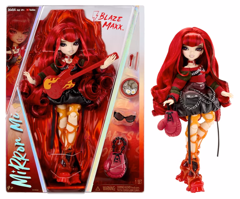 Amazon. Nuevas muñecas de MGA Mirror mi Blaze Maxx Roja