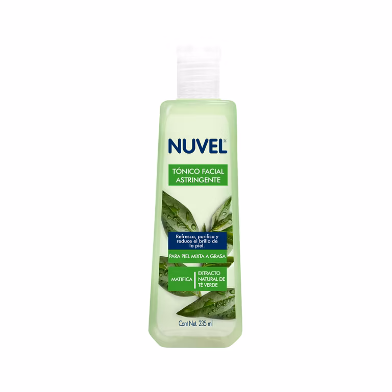 Amazon: Nuvel Tónico Facial Astringente con Té Verde 235 ml | Limpiador Facial para Piel Grasa o Mixta con Ingredientes Naturales