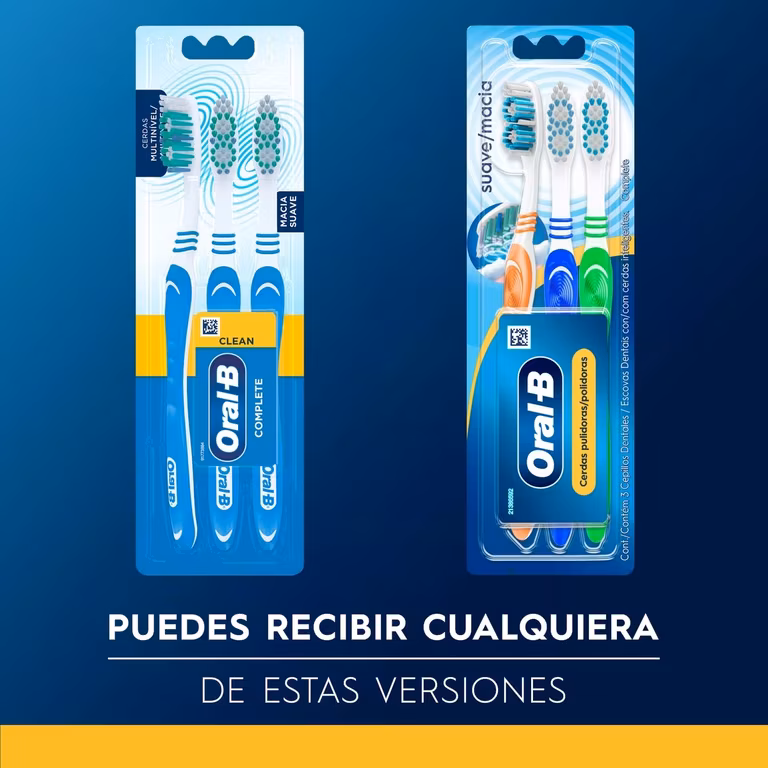 AMAZON: Oral-B Cepillo de Dientes Complete Cerdas Suaves, 3 Uds (3x2, precio c/u)