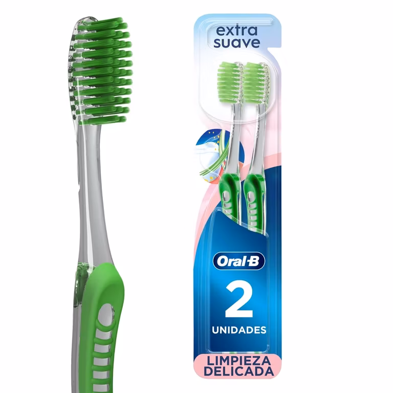 AMAZON: Oral-B Cepillo de Dientes Ultrafino con Cerdas Extra Suaves, 2 Unidades (Comprando 5 piezas $51.00)